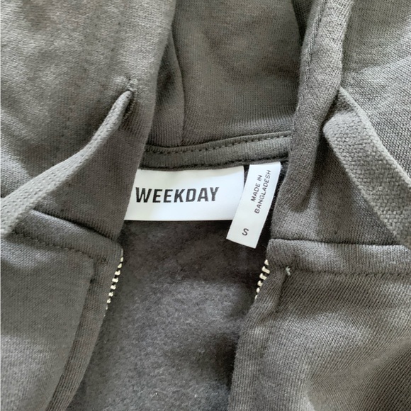Mens Weekday Zip Up Hoodie - Picture 2 of 3